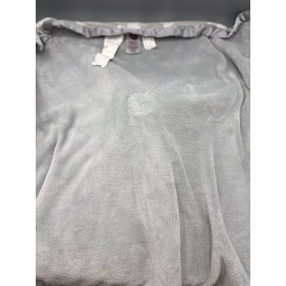 Parents Choice Elephant XL Lovey Blanket Gray Satin Trim Plush Security 25" - Picture 5 of 6